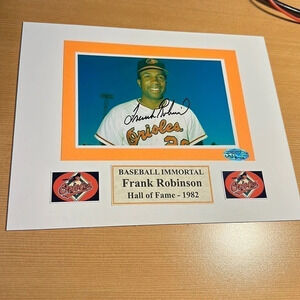 Frank Robinson Baltimore orioles signed photo